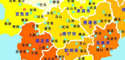 广西有多少个市？多少个县级市？多少个地级市？哪个最富裕？哪个发展最快？